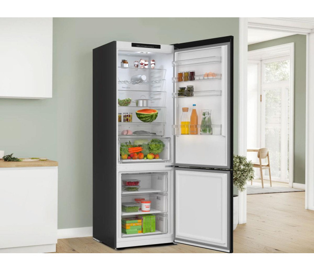 Lodówka Bosch KGN492XCF PerfectFit No Frost 203cm Czarna Komora Zero VitaFresh 440L - 1574655 - zdjęcie 7
